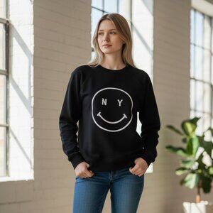 Giordana x Knowlita Smiley Face I LOVE NY Black Sweatshirt